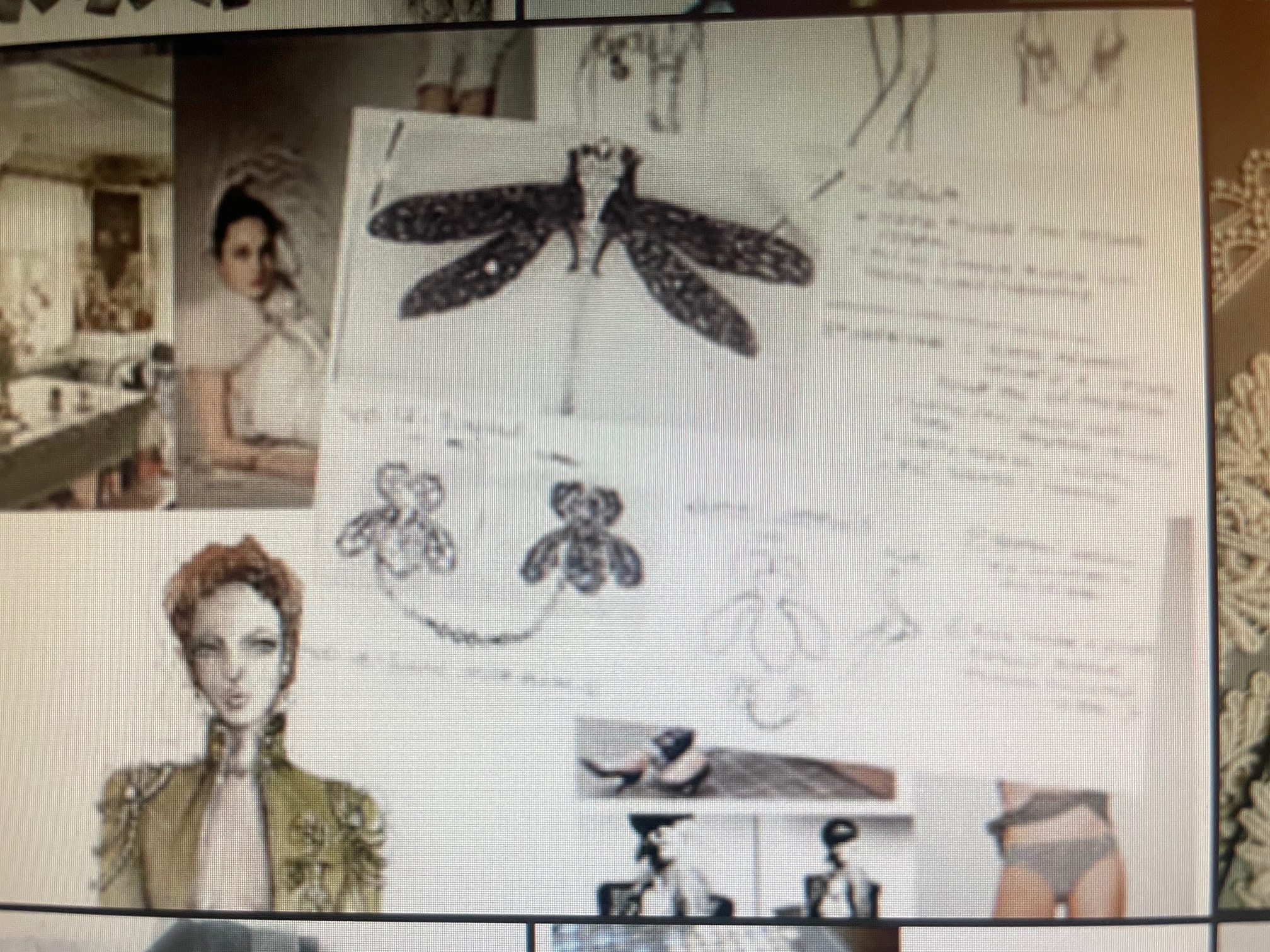 Jewellery design mood board
